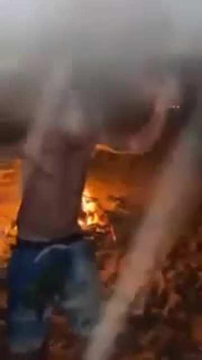 Beer 🍺 and fire 🔥