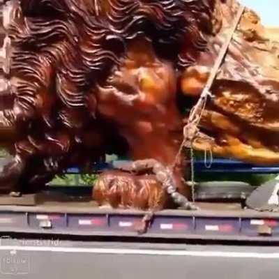 This Lion Carving