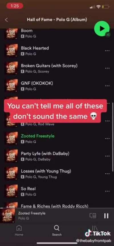 I fr couldn’t tell when he switched the song