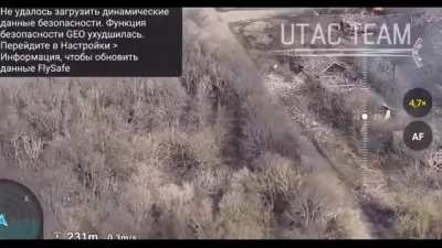 Ukrainian aviation destroyed Russian military position. Kursk Oblast (Russia). UTAC Team directed fire. April 2025