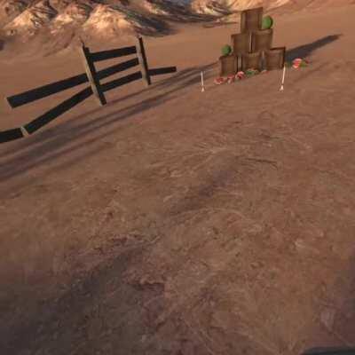 No need to worry about accuracy if every shot is point blank