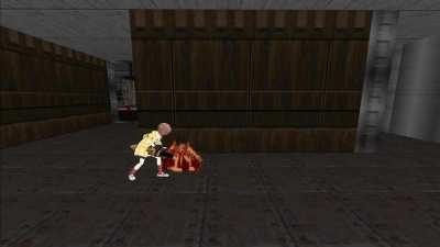 POV: You are DOOM monster and Korone chainsaws you