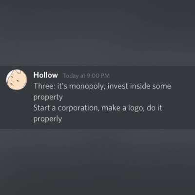 Money game pt.2 but it’s a discord conversation