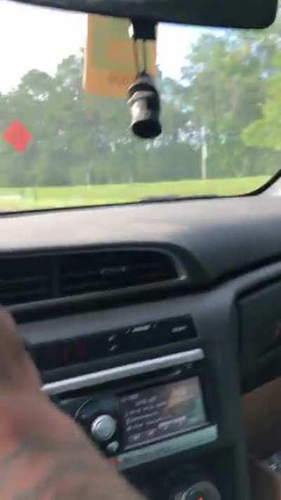 So I know this is r/IdiotsInCars but does this count? Watch closely.