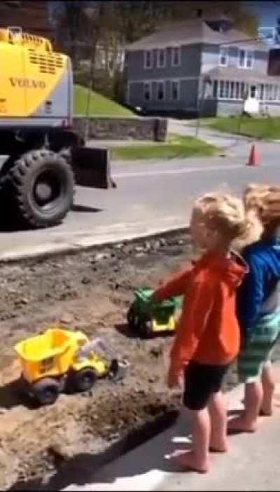 The skill of this machine operator makes a child's day.