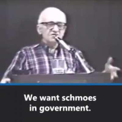 One of the Elders of Freedom. His name was Murray Rothbard.