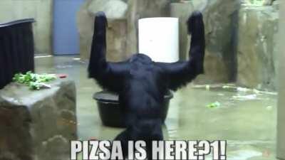 Monkee pizza?? Kinda sus munke-bro