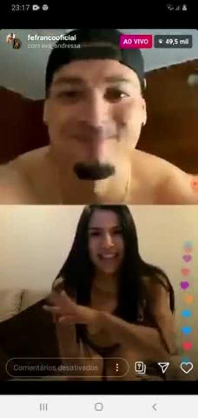 Part 2 Of Eva Andressa take off in IG Live 🤤🔥