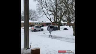 Porch pirate came to the wrong house...