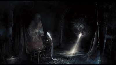 Painting Woman from Dark Souls 3