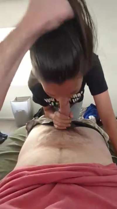 He grips my hair, I grip his dick