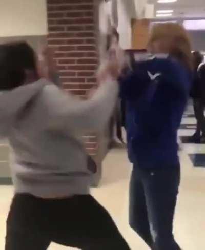 Dropped her with sloppy punches - r/girlfights