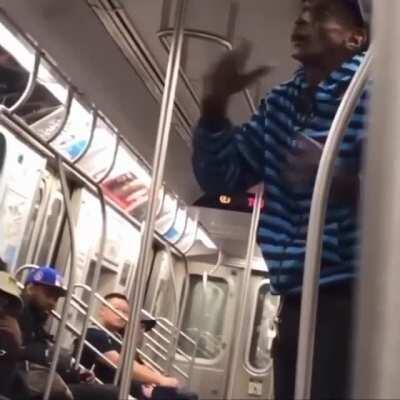 Old Guy with Fast Hands. Fight starts at 1:02