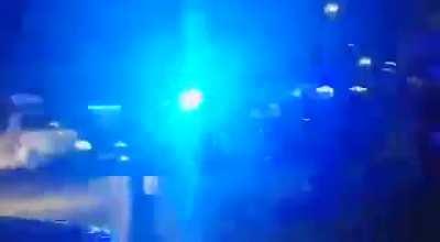 Aftermath of smashing 56 windshields.