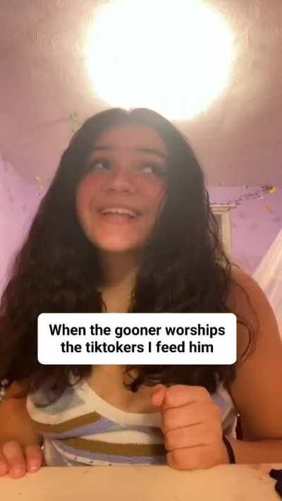 [kik] 22F - Are there any slutty, desperate, gooners out there that will worship all the spunky tiktoks I send them?