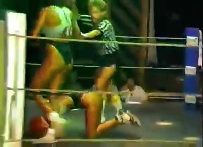 The Material Girl fights the Midnight Snack. These two women do not like each other.