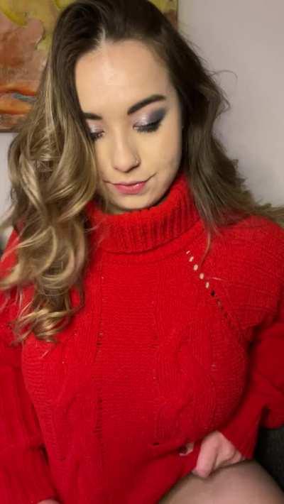 wanna feel how soft my sweater is?