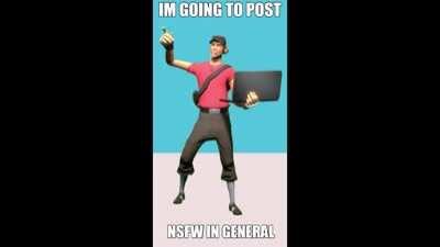 No Scout, don't put NSFW in general!