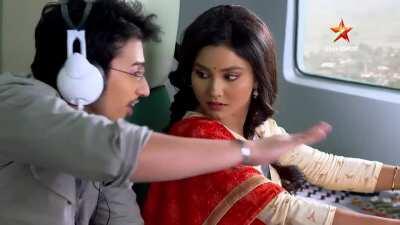 Dunno if this counts , taken from promo of bengali serial.