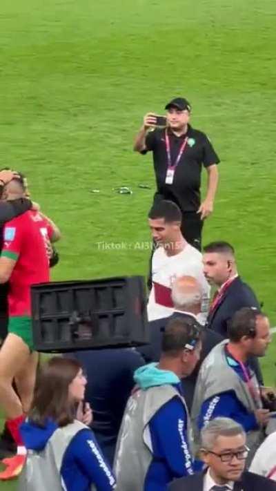Ronaldo hitting a fan after losing today against Morocco
