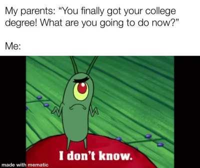 After you’ve spent your childhood as a student, you feel kinda lost