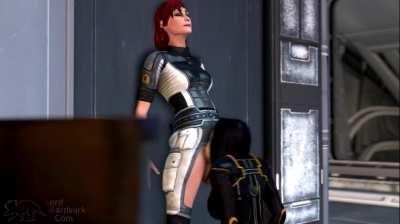 Futanari Commander Femshep and Miranda Short Movie(Lordaardvark)[Mass effect ]