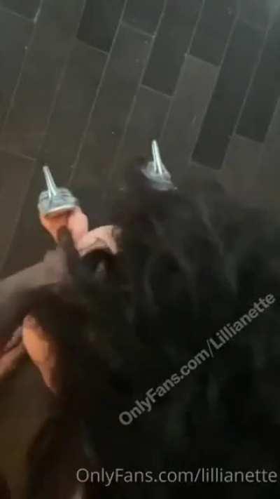 Hot PAWG takes two BBCs