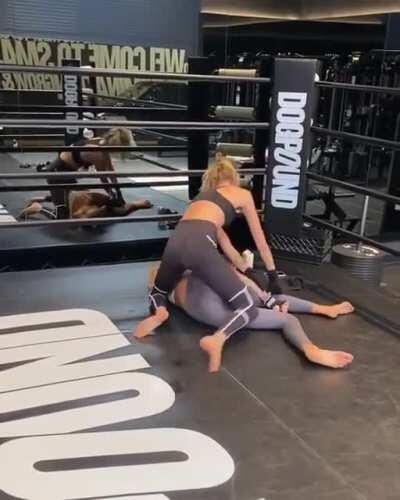 Cara & kaia playing around