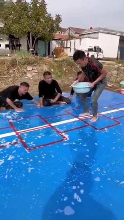 These Chinese dudes playing a new game
