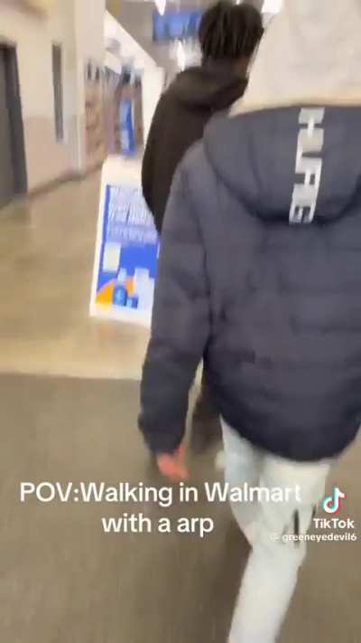 Tough guy scaring the public