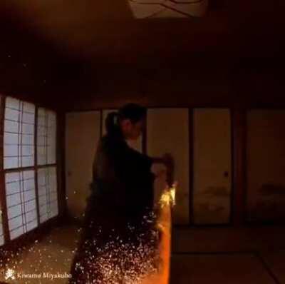 Fire sword... not much more to say.