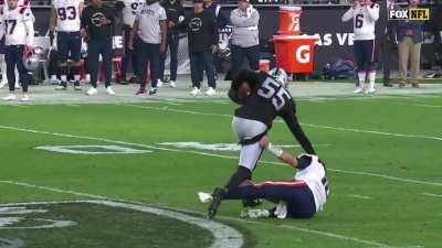 [Highlight] Chandler Jones removes Mac Jones from his path to the endzone