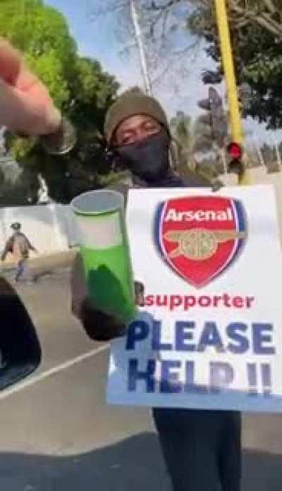 A real begger in South Africa 😆