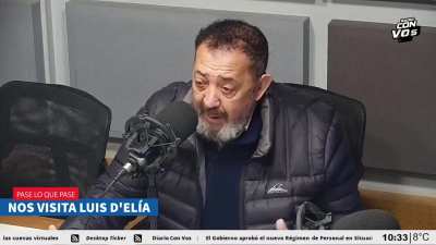Luis D'Elia con Reynaldo Sietecase: 