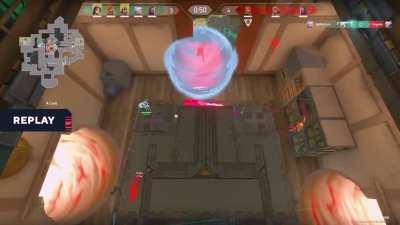 Mastery of Jett's kit in one clip from the Spike Nations tournament - Wait for replay