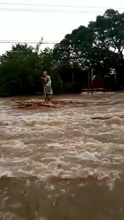 When it rains too much, but you have no car