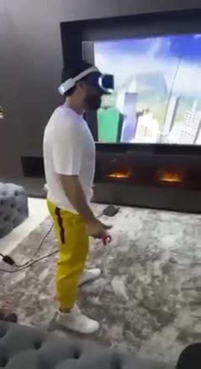 The classic leap of faith.