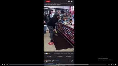 If you want to see that racist guy getting can-smacked on repeat, here you go.