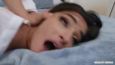 Xander Takes Emily's Breath Away And Pounds Her Head Into The Bed