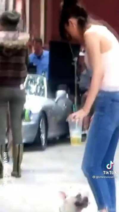 Tight jeans and bra straps too..