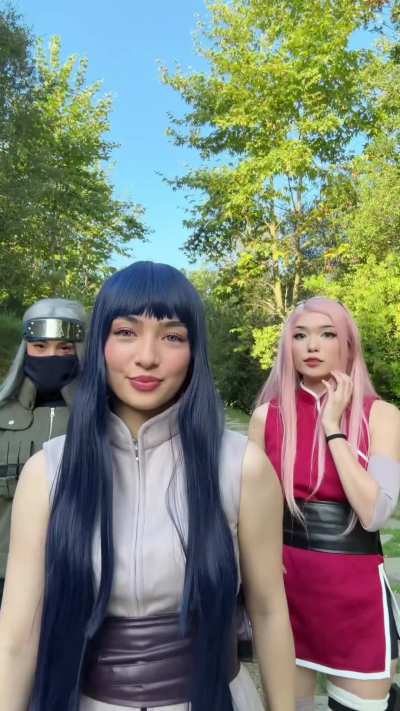 Rae, Sakura and Emi Naruto Cosplay