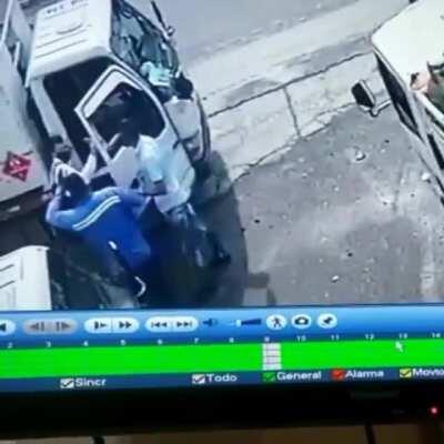 Hit him so hard that he dropped money