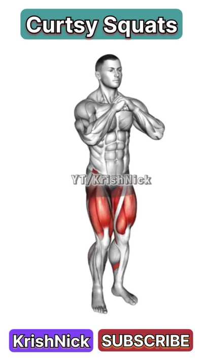 Curtsy Squats for Stronger Legs at Home