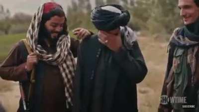 Taliban soldiers Laugh when Reporter asks if Taliban will allow women politicians.