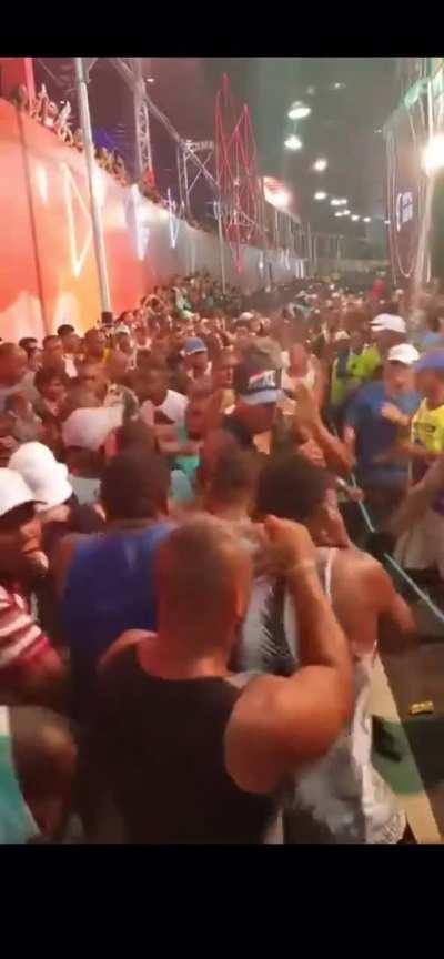 Peculiar dance in Carnival de Bahia, Brazil
