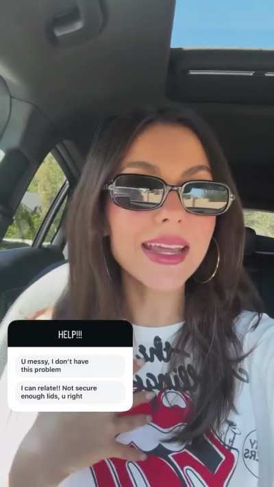 Victoria in car - IG September 2025