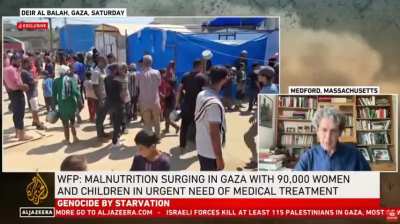Alex de Waal is one of the world's foremost experts on famine. He says Israel's forced starvation of the people of Gaza is the most intentional since WW2: 