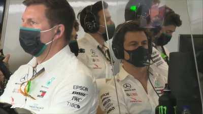 Everyone catch Toto's wink before the race?