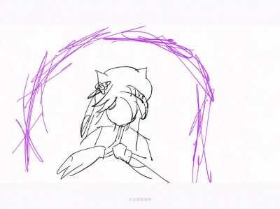 Keqing stick figure animation