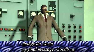 Spy has an important message.